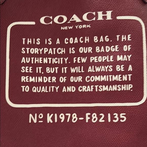 Coach Reversible Burgundy Tote Bag - Picture 2 of 6